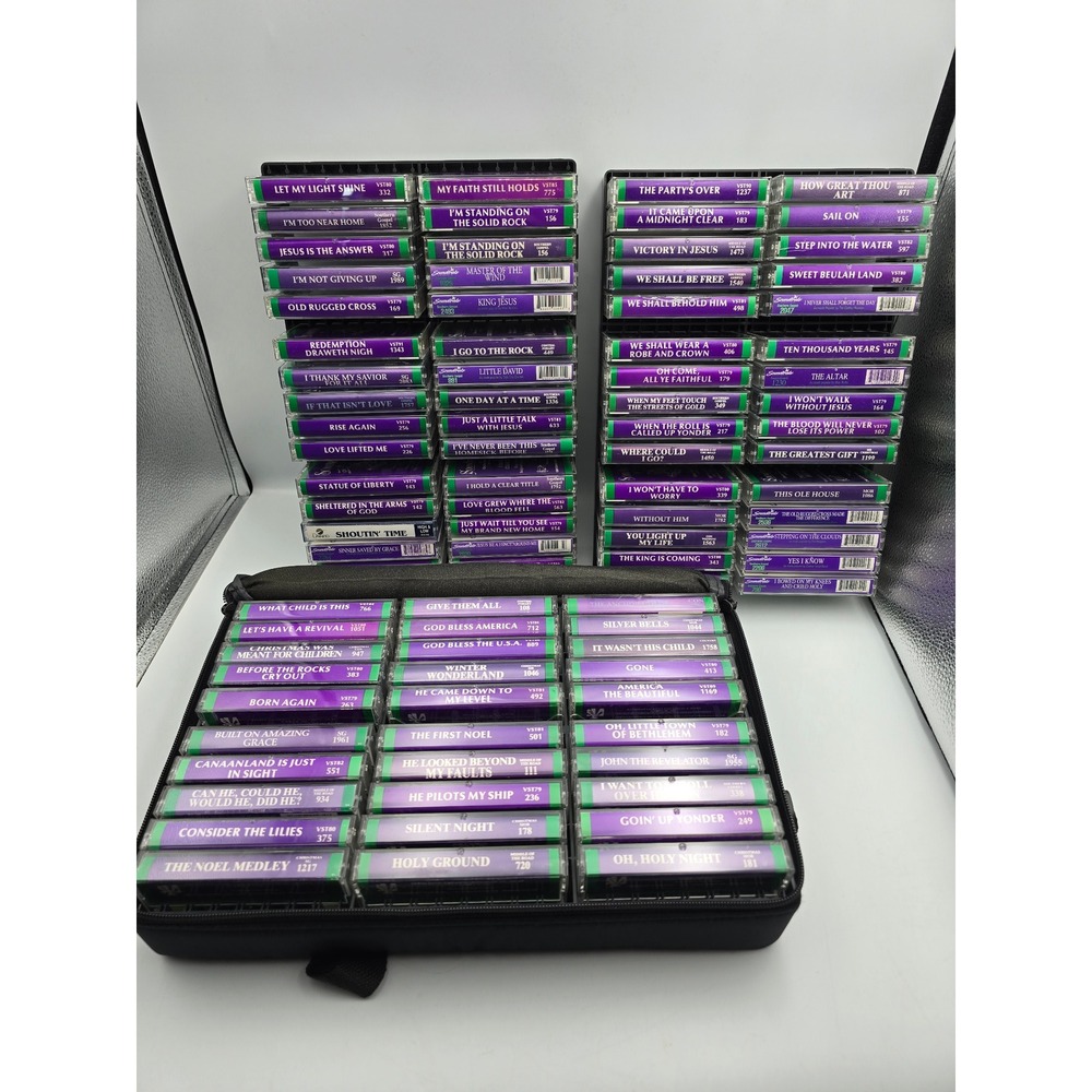 SoundTraks Christian World Inc Cassette Tape Lot 72 Tracks Cases Good Gospel